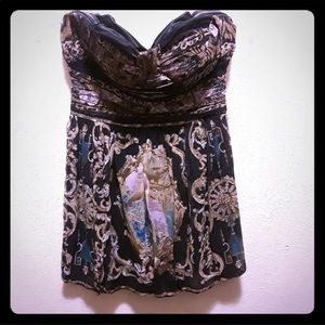 Beautiful Baroque Pattern Bebe Bubble Dress